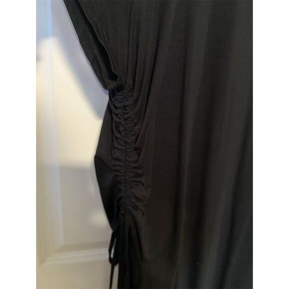 Lands' End Women's Plus 3X Black Tee Shirt Dress Short Sleeve Round Neck - Picture 6 of 8